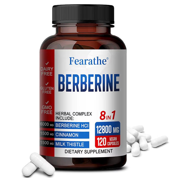 Berberine Capsules Contain Ceylon Cinnamon and Milk Thistle to Support Liver Function, Gut Health and Immunity