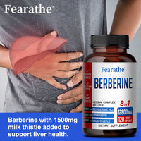 Berberine Capsules Contain Ceylon Cinnamon and Milk Thistle to Support Liver Function, Gut Health and Immunity